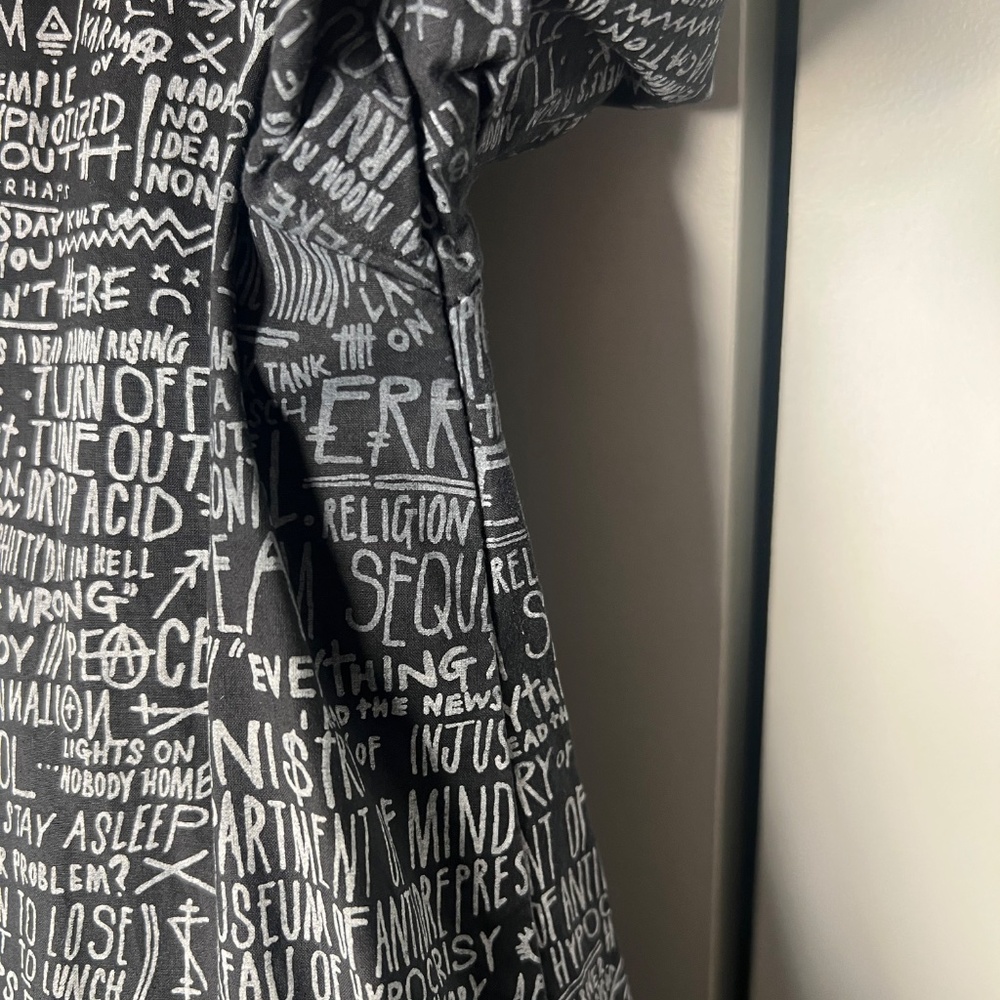 Disturbia Black and White Graphic Dress - Picture 5 of 7